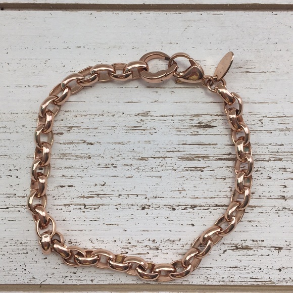 Origami Owl Rose Gold Charm Bracelet Nwot Nwt